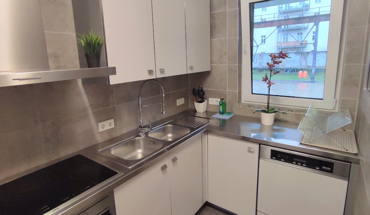 Kochen wie daheim, Familien-Apartment XL, Serviced Apartments SPREEPOLIS Berlin