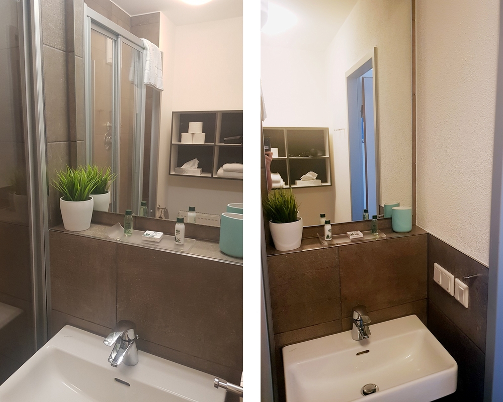 Bad, Dusche, Apartment Duo Komfort, Serviced Apartments SPREEPOLIS Berlin