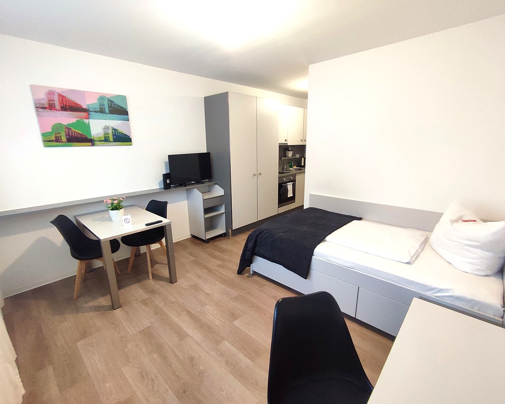 Wohnen und Schlafen im Super Saver Apartment, Serviced Apartments SPREEPOLIS Berlin